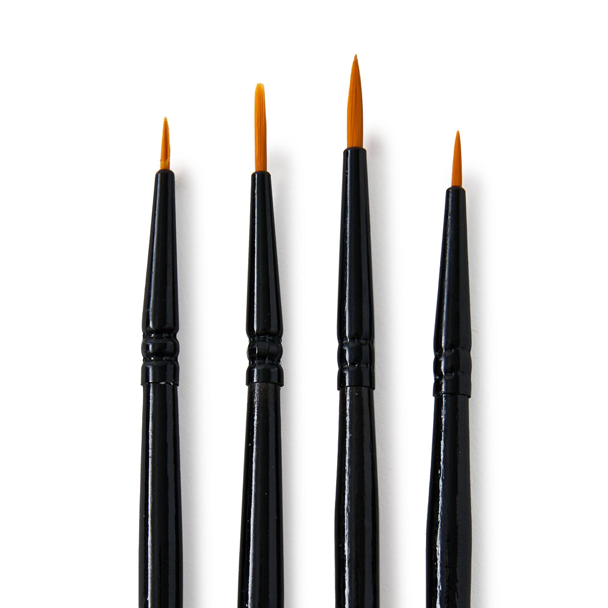 Golden Synthetic Round Acrylic Brushes, 4pc. by Artist's Loft® Necessities™